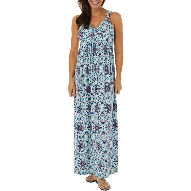 Allison Brittney Womens Plus-Size Printed Knot-Front Maxi Dress Allison Brittney Womens Plus-Size Printed Knot-Front Maxi Dress